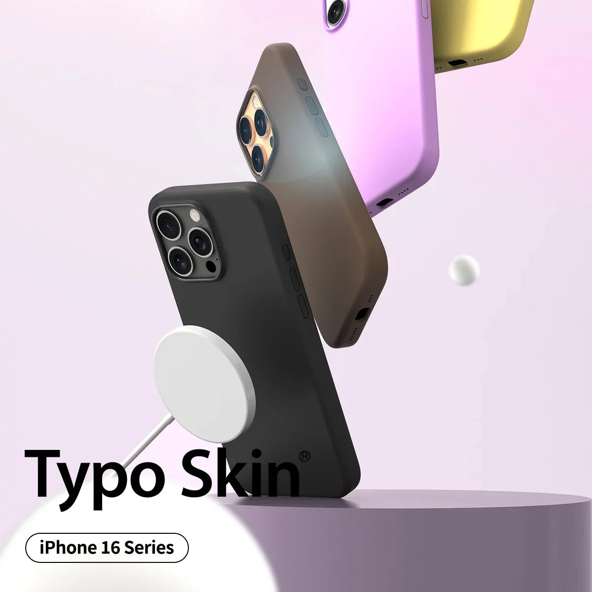 iPhone 16 Pro Max Araree Typo Skin Cover - Black - Tashqila iPhone 16 Pro Max Araree Typo Skin Cover - Black - Tashqila